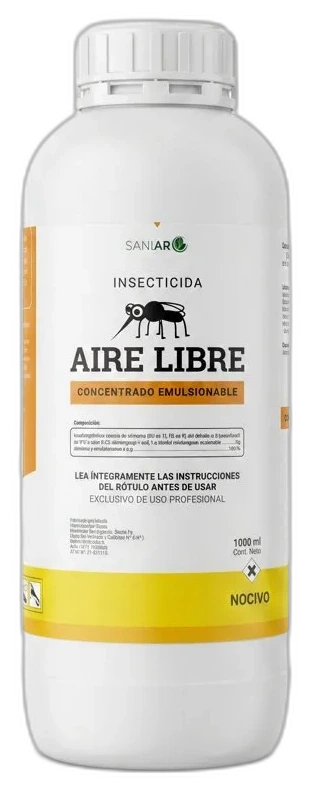 Envase de AIRE LIBRE, insecticida concentrado emulsionable